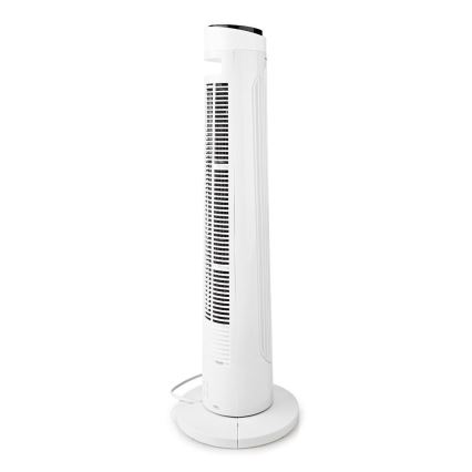 Stĺpový ventilátor 50W/230V biela + diaľkové ovládanie