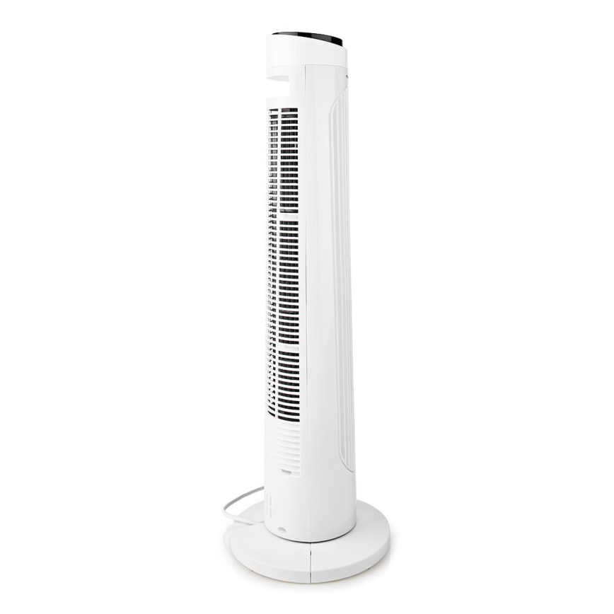 Stĺpový ventilátor 50W/230V biela + diaľkové ovládanie