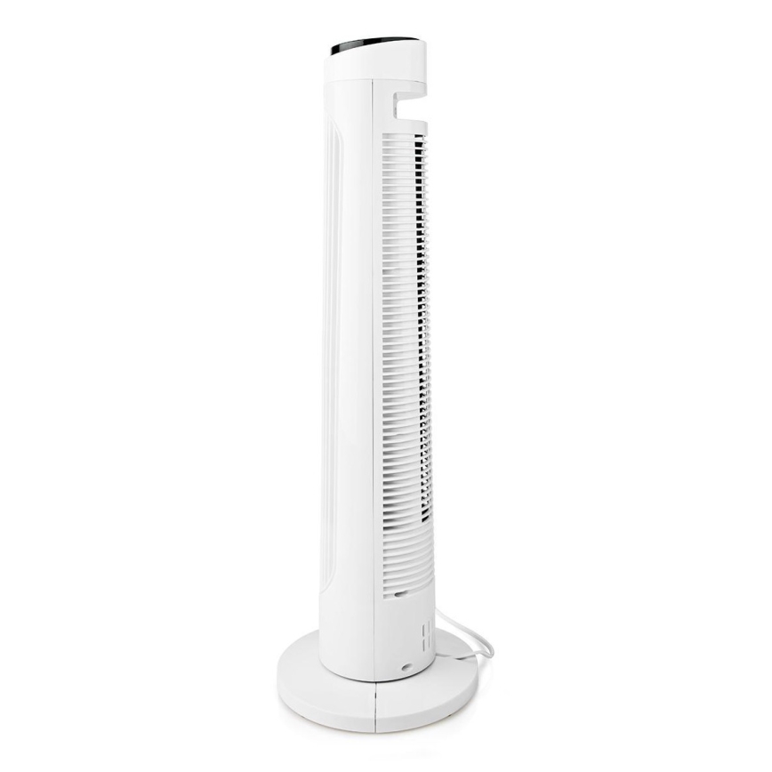 Stĺpový ventilátor 50W/230V biela + diaľkové ovládanie
