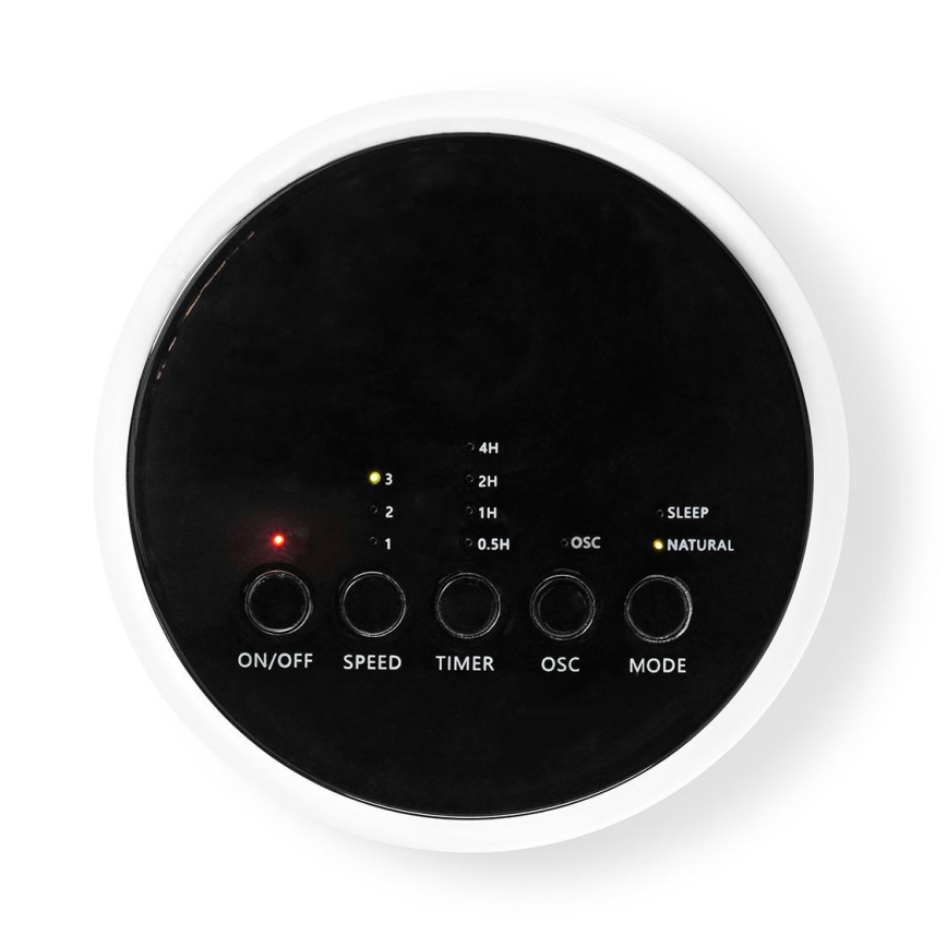 Stĺpový ventilátor 50W/230V biela + diaľkové ovládanie