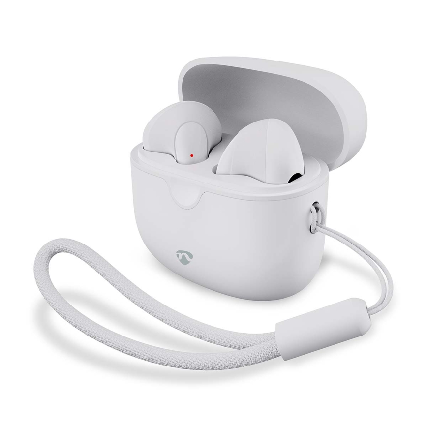 Bezdrôtové slúchadlá 250 mAh + 2x 30 mAh biela