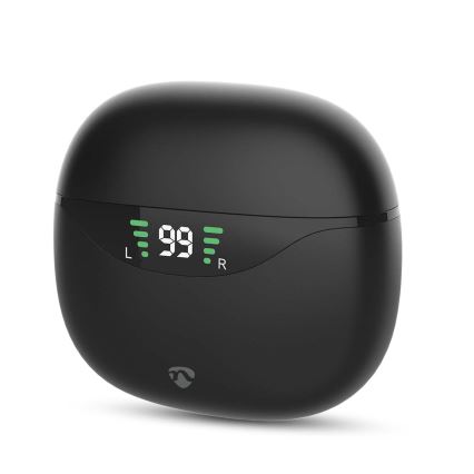 Bezdrôtové slúchadlá s ANC 320 mAh + 2x 40 mAh čierna