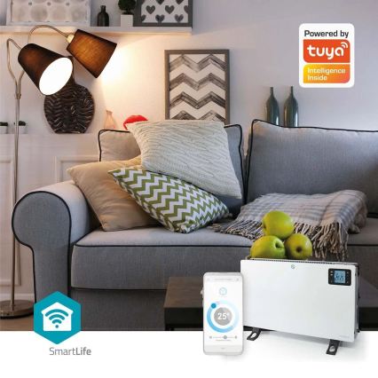 Elektrický priamotop/konvektor 750/1250/2000W/230V Wi-Fi Tuya + diaľkové ovládanie