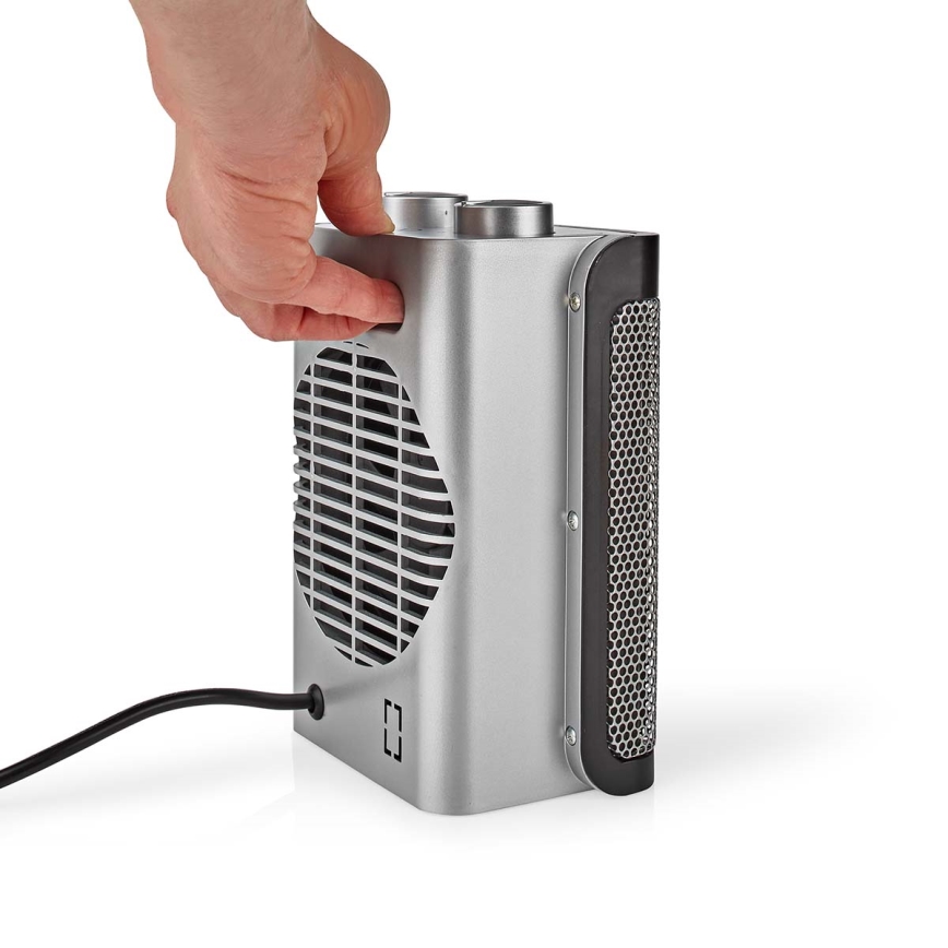 Ventilátor s keramickým vykurovacím telesom 1000/1500W/230V strieborná