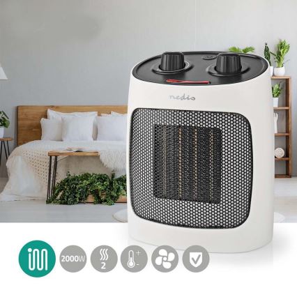 Ventilátor s keramickým vykurovacím telesom 1000/2000W/230V