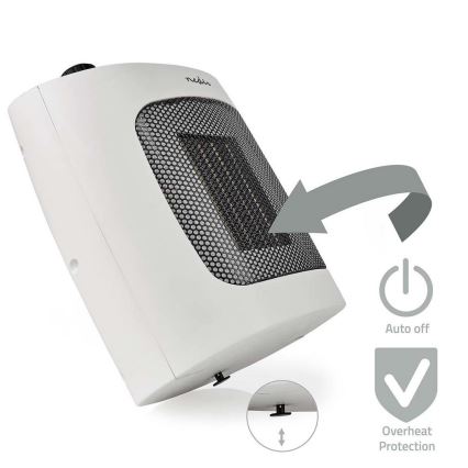 Ventilátor s keramickým vykurovacím telesom 1000/2000W/230V