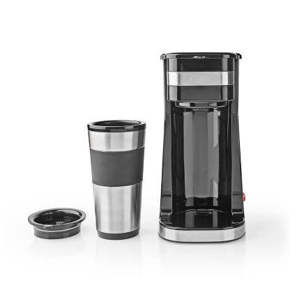 Kávovar na jeden hrnček 0,4 l a cestovním hrnkem