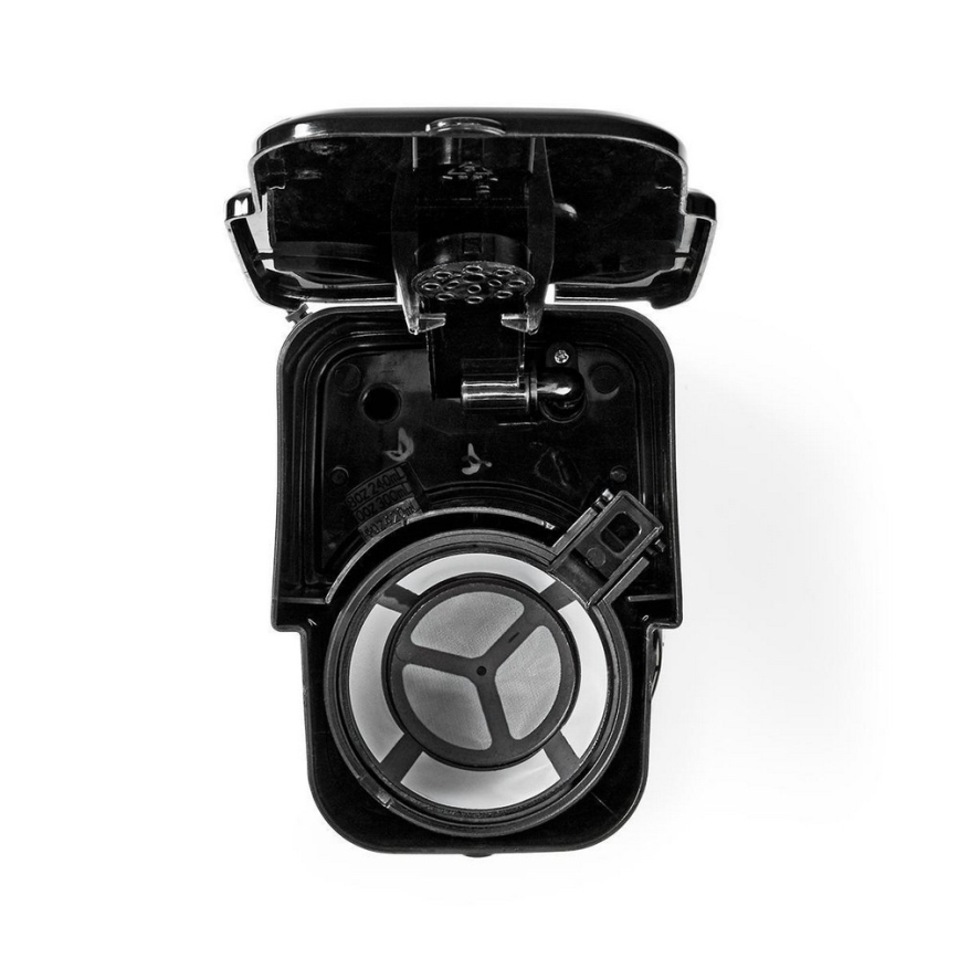 Kávovar na jednu šálku 0,4 l s časovačom a cestovným hrnčekom