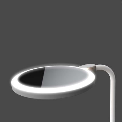LED stmievateľná nabíjateľná dotyková lampa so zrkadlom LED/6W/1200 mAh 3000/4000/5700K CRI 90 biela
