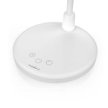 LED stmievateľná nabíjateľná dotyková lampa so zrkadlom LED/6W/1200 mAh 3000/4000/5700K CRI 90 biela