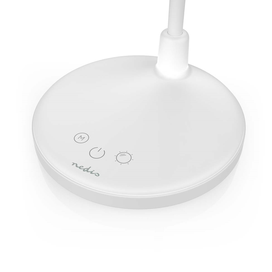 LED stmievateľná nabíjateľná dotyková lampa so zrkadlom LED/6W/1200 mAh 3000/4000/5700K CRI 90 biela