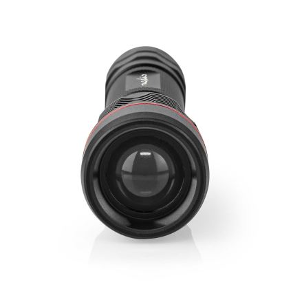 LED stmievateľná nabíjateľná hliníková baterka LED/10W/5V 2200 mAh IPX7 čierna