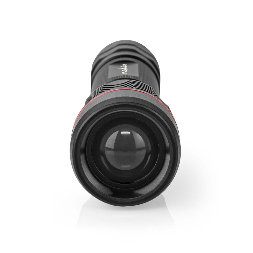 LED stmievateľná nabíjateľná hliníková baterka LED/10W/5V 2200 mAh IPX7 čierna