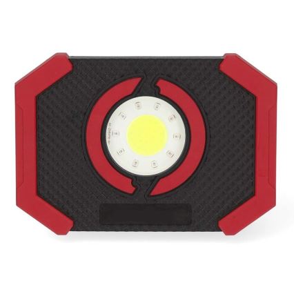 LED Stmievateľný nabíjací reflektor s powerbankou LED/10W/3000 mAh IPX2