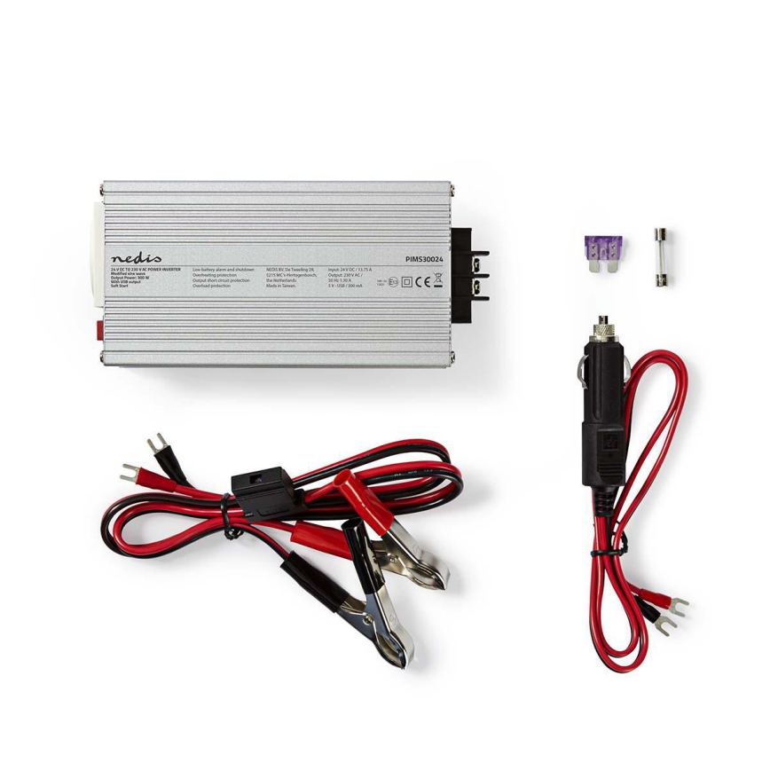 Menič napätia 300W/24/230V + USB
