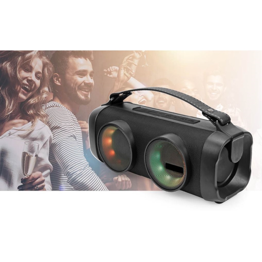 LED RGB Nabíjací reproduktor 24W/3000 mAh IPX5
