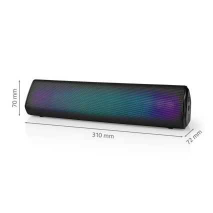 LED RGB Nabíjací reproduktor 18W/1200 mAh