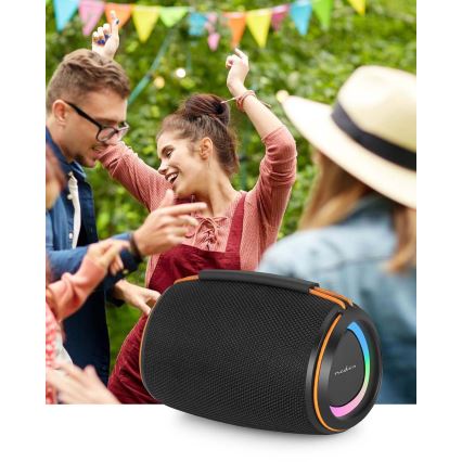 LED nabíjací reproduktor 40W/1200 mAh IPX4 čierny
