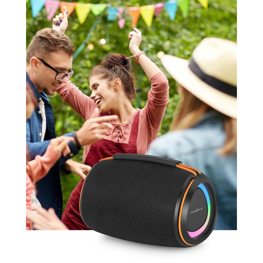 LED nabíjací reproduktor 40W/1200 mAh IPX4 čierny
