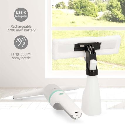 Nabíjací okenný vysávač 12W/2200 mAh IPX4