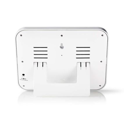Meteostanica s farebným LCD displejom 230V/3xAAA + 2xAA biela