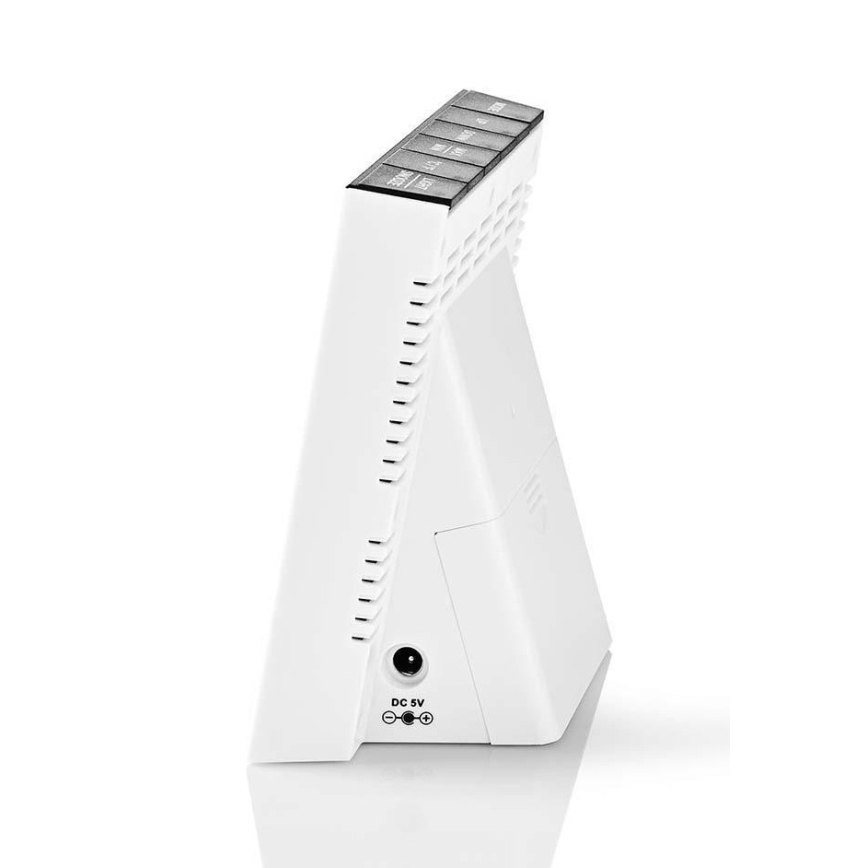 Meteostanica s farebným LCD displejom 230V/3xAAA + 2xAA čierna
