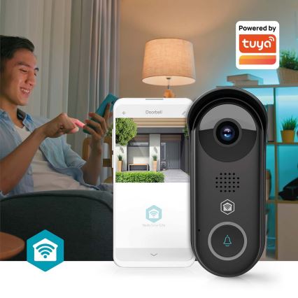 Inteligentný videozvonček SmartLife so snímačom pohybu, 5V, Full HD 1080p, IP54, Wi-Fi, Tuya