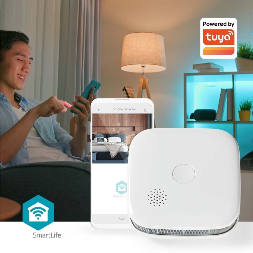 SADA 3x Detektor dymu SmartLife 3V/1xCR123A Wi-Fi Tuya