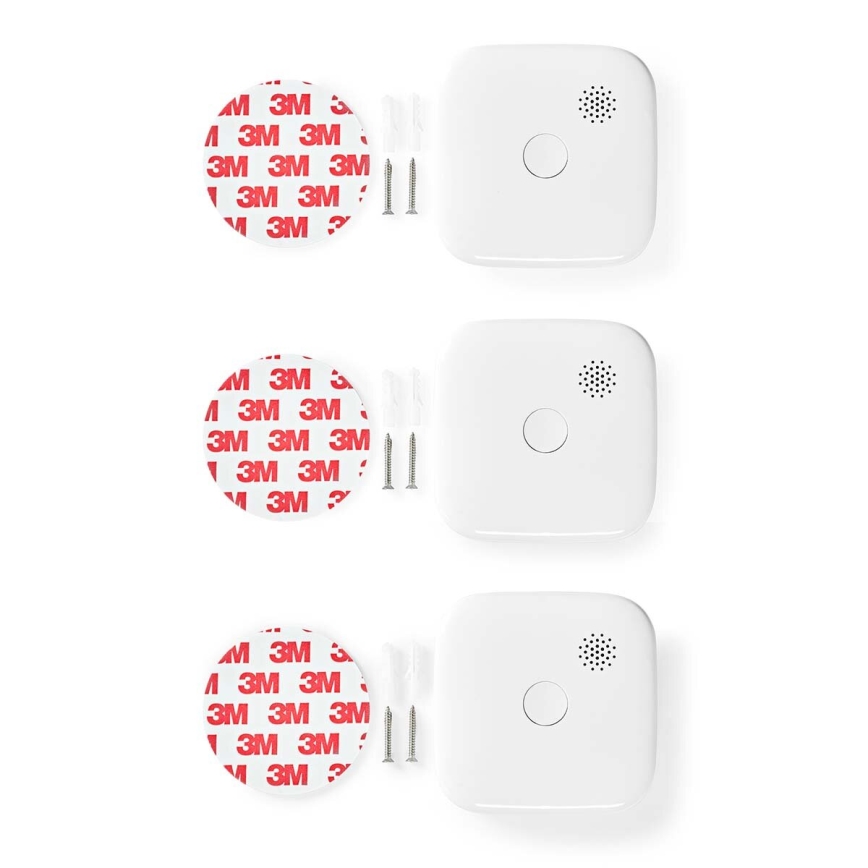 SADA 3x Detektor dymu SmartLife 3V/1xCR123A Wi-Fi Tuya