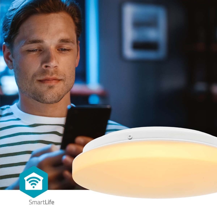 LED RGBW Stmievateľné kúpeľňové stropné svietidlo SmartLife LED/18W/230V 2700-6500K IP44 Wi-Fi Tuya