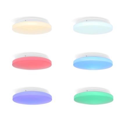 LED RGBW Stmievateľné kúpeľňové stropné svietidlo SmartLife LED/18W/230V 2700-6500K IP44 Wi-Fi Tuya