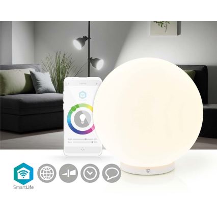 LED RGBW Stmievateľná stolná lampa SmartLife LED/5W/5V Wi-Fi 2700-6500K