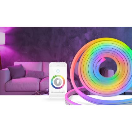 LED RGB  Stmievateľný vonkajší pásik SmartLife 6m LED/32W/230V Wi-Fi IP65 + diaľkové ovládanie