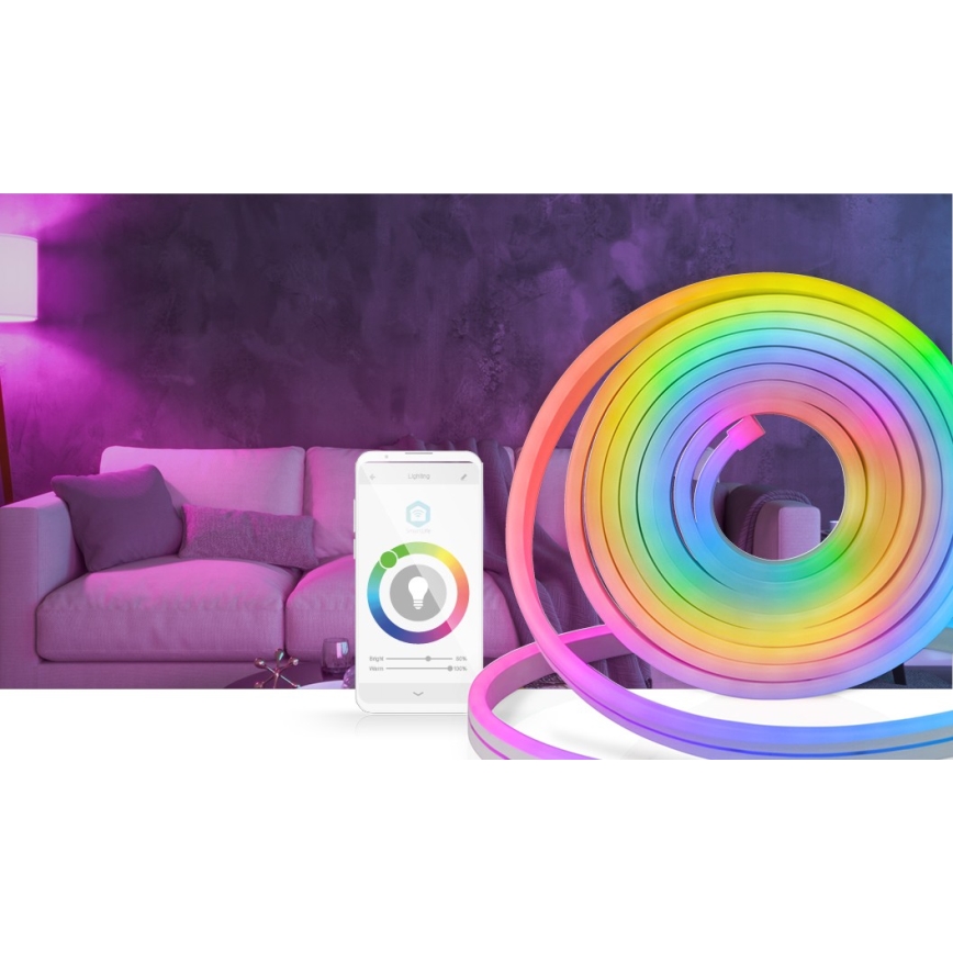 LED RGB  Stmievateľný vonkajší pásik SmartLife 6m LED/32W/230V Wi-Fi IP65 + diaľkové ovládanie