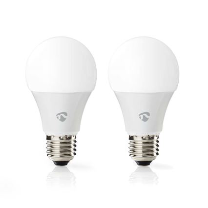 Sada 2× LED RGBW stmievateľných žiaroviek SmartLife E27/9W/230V Wi‑Fi 2700–6500K