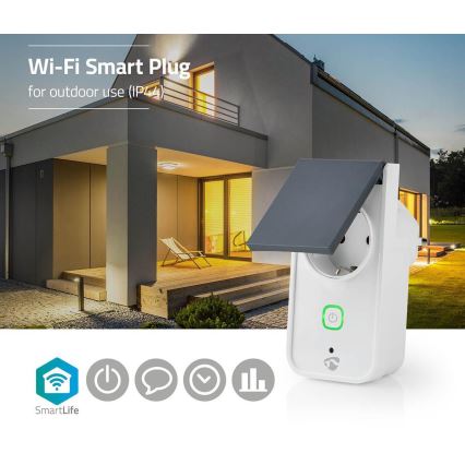 Inteligentná vonkajia zásuvka 3680W/230V/Typ F SCHUKO/16A Wi-Fi IP44