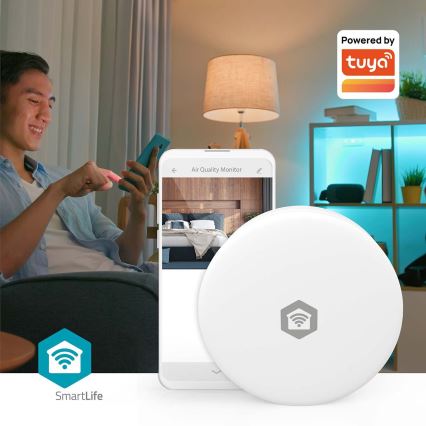 Inteligentný monitor kvality ovzdušia SmartLife Wi-Fi Tuya