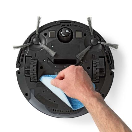 Inteligentný robotický vysávač s mopom 28W/2500 mAh Wi-Fi čierna + diaľkové ovládanie