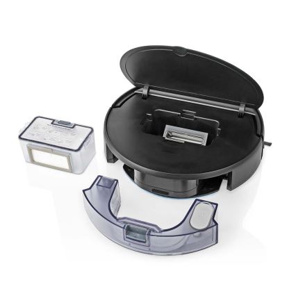 Inteligentný robotický vysávač s mopom 28W/2500 mAh Wi-Fi čierna + diaľkové ovládanie