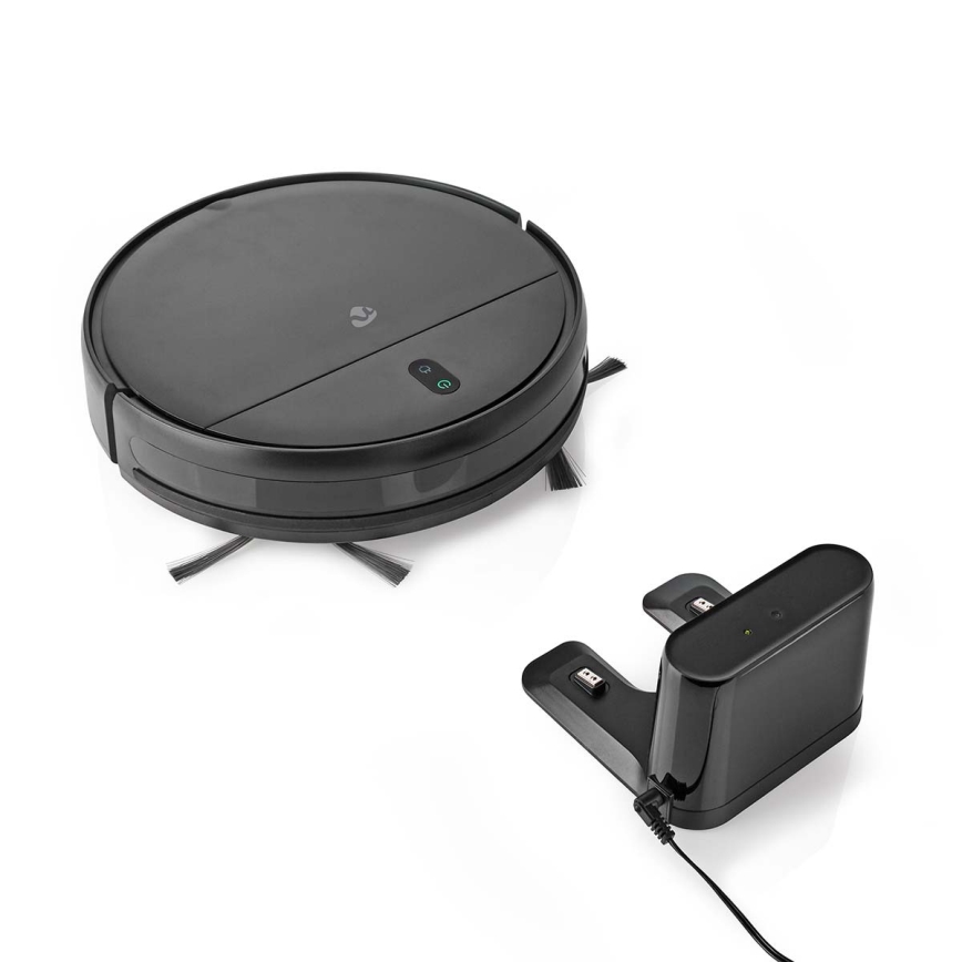 Inteligentný robotický vysávač s mopom 28W/2500 mAh Wi-Fi čierna + diaľkové ovládanie