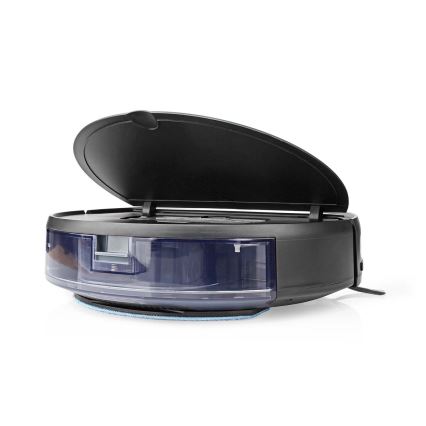 Inteligentný robotický vysávač s mopom 28W/2500 mAh Wi-Fi čierna + diaľkové ovládanie
