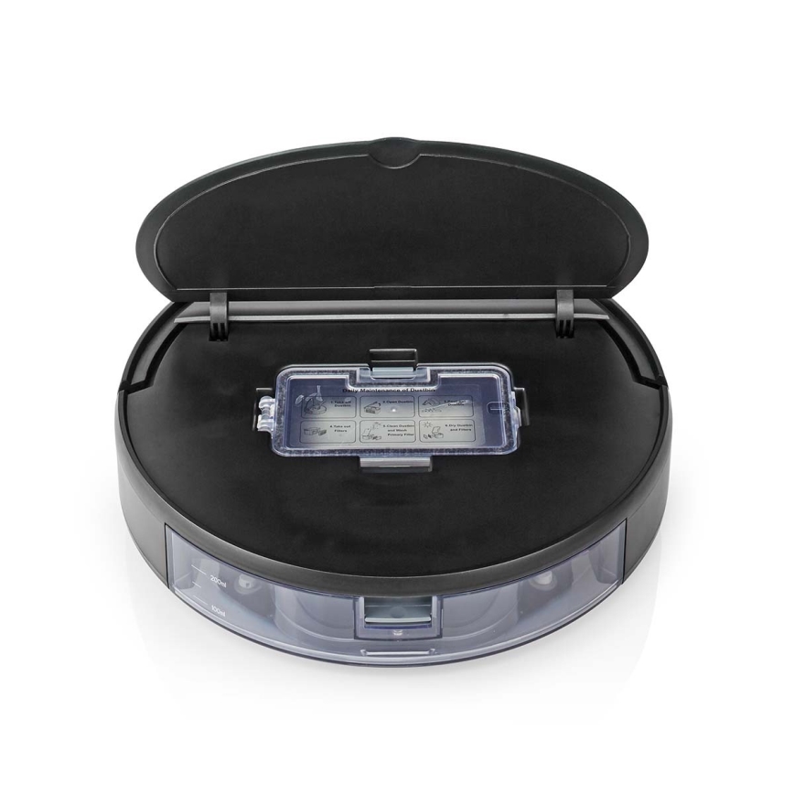 Inteligentný robotický vysávač s mopom 28W/2500 mAh Wi-Fi čierna + diaľkové ovládanie