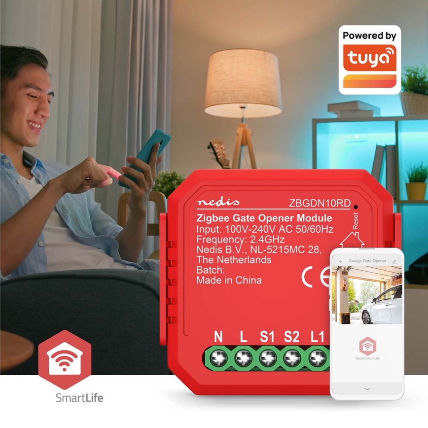 Inteligentný spínač garážových vrát SmartLife Zigbee Tuya