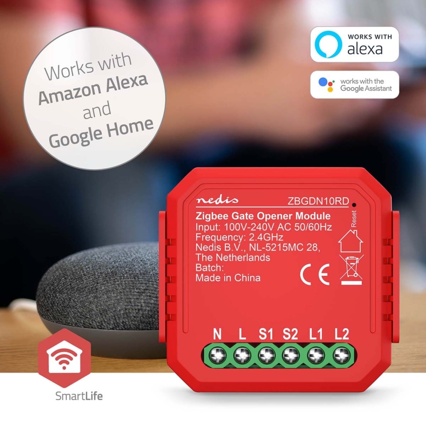 Inteligentný spínač garážových vrát SmartLife Zigbee Tuya