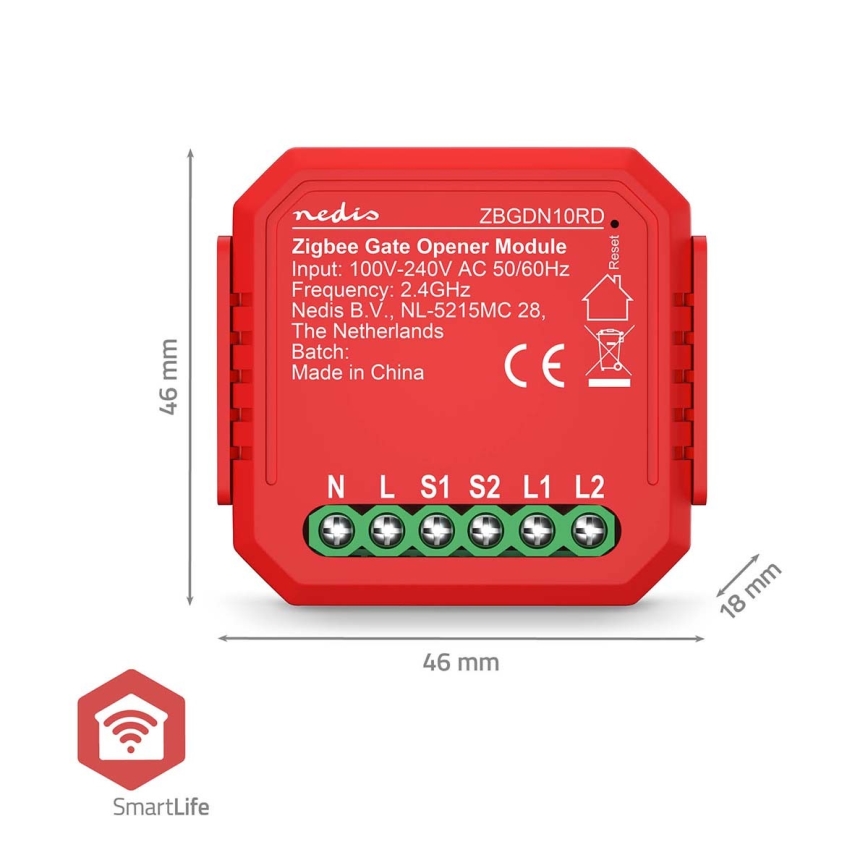 Inteligentný spínač garážových vrát SmartLife Zigbee Tuya
