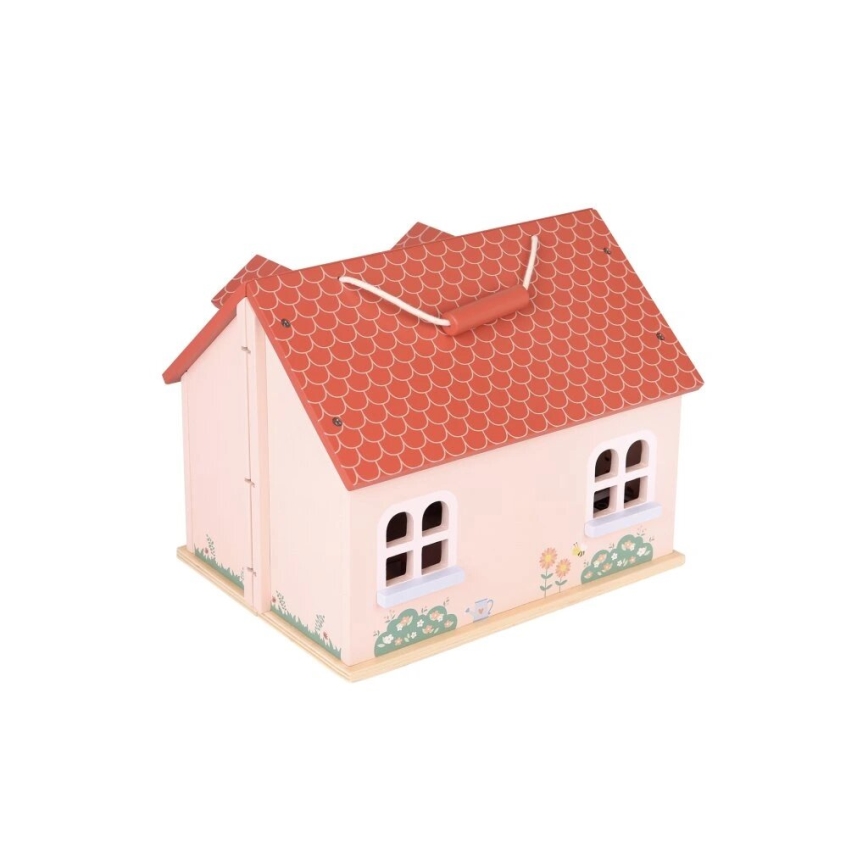New Classic Toys - Drevený domček pre bábiky červená