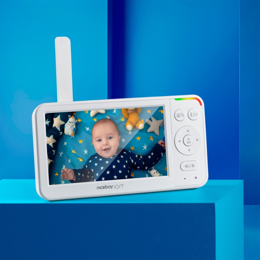 Niceboy ION Starlight SL5 - Detská pestúnka s monitorom Full HD 1080p 4000 mAh 5V