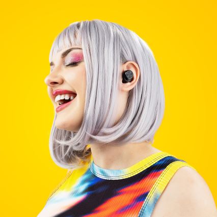 Niceboy Pods 4 - Bezdrôtové slúchadlá 500 mAh + 2x 70 mAh IPX5 čierna