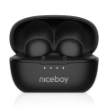 Niceboy Podsie 4 POP - Bezdrôtové slúchadlá 400 mAh + 2x 40 mAh IPX4 čierna