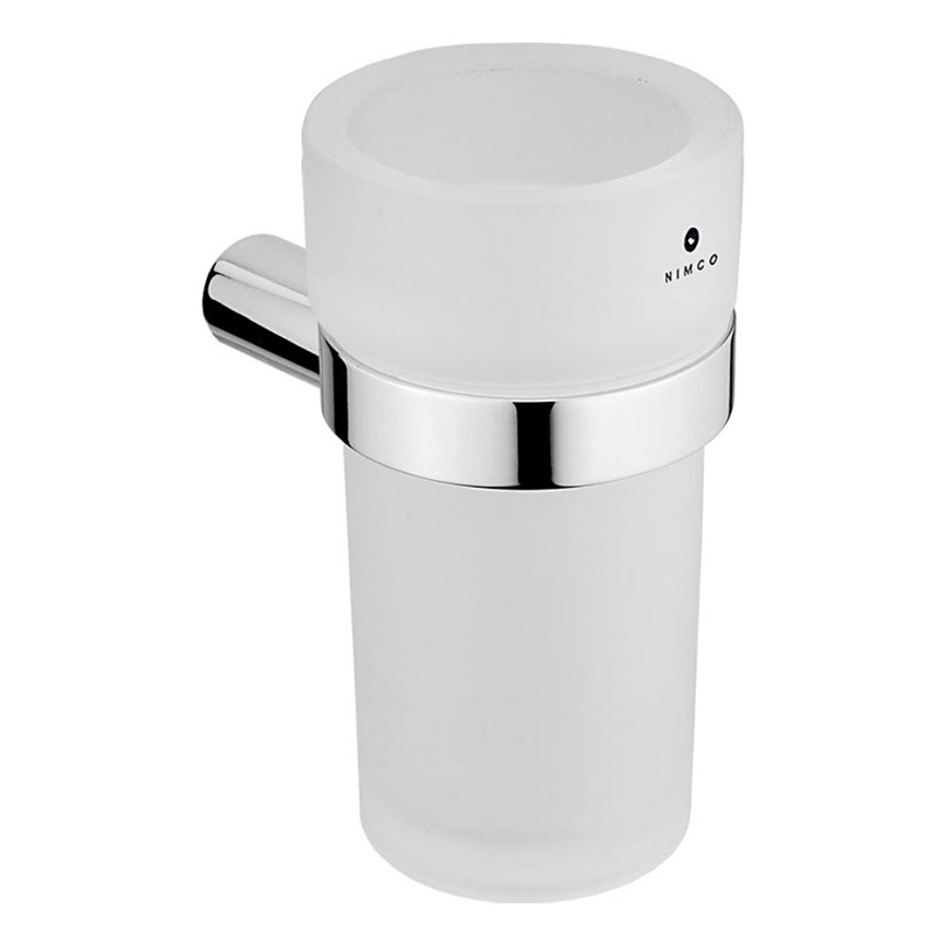 NIMCO BR 11058W-26 - Nástenný stojanček na zubné kefky BORMO matné sklo/lesklý chróm